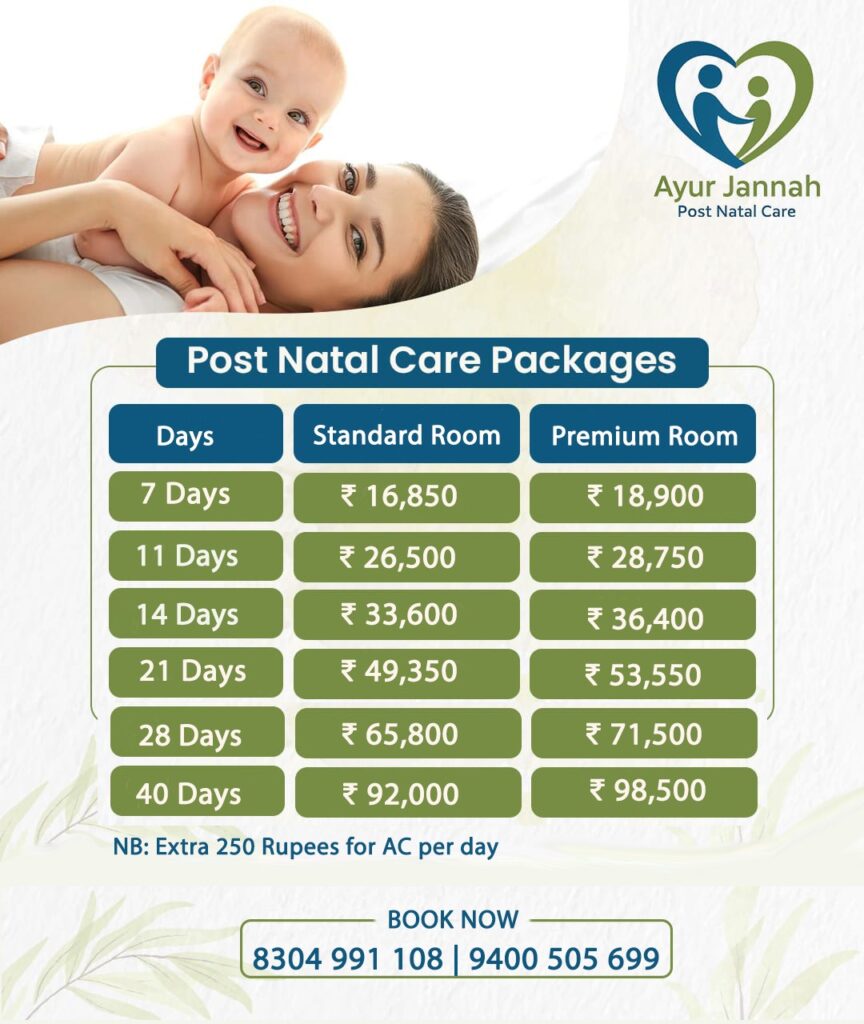 ayur jannah ayurvedic post natal care thrissur